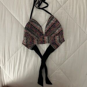 Kona Sol Multicolor Patterned Bikini Top